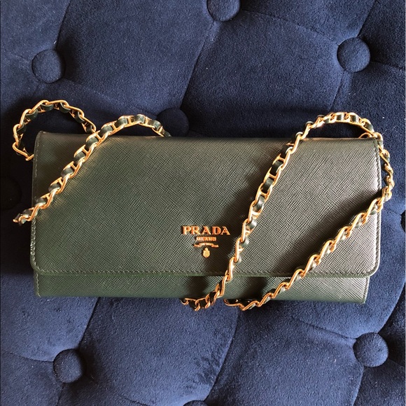 Prada Handbags - Prada Saffiano Wallet on Chain